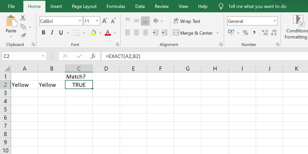 common excel functions