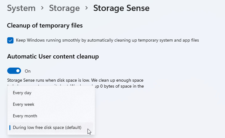 windows storage sense